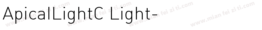 ApicalLightC Light字体转换